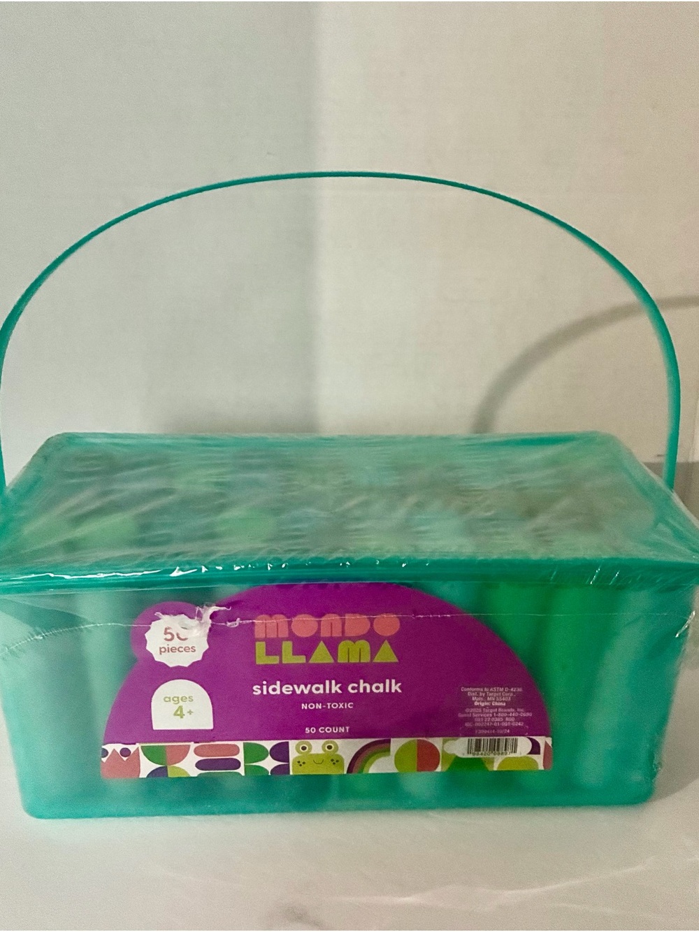 Mondo Llama Teal Sidewalk Chalk Set - 50 Count